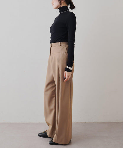 羊毛混紡高領套頭衫