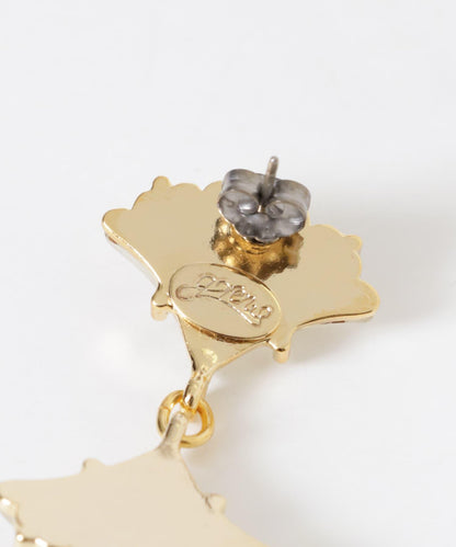 gren by M 啞光玻璃貝殼耳環