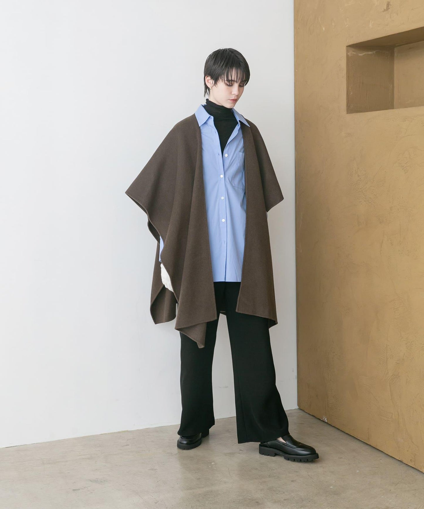 羊毛羊絨雙面披肩