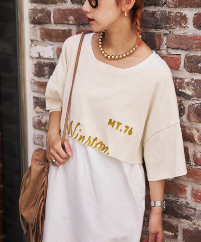 etsinta寬鬆背心套裝短款T恤