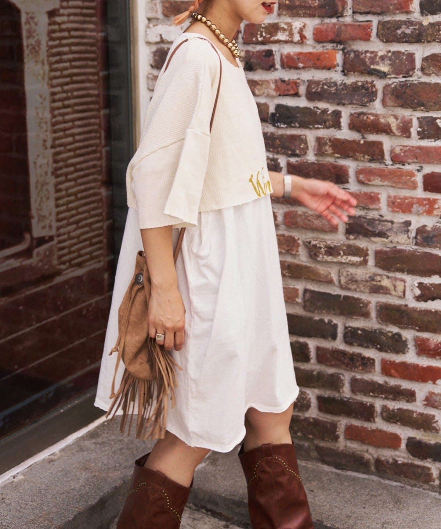 etsinta寬鬆背心套裝短款T恤