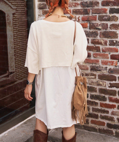 etsinta寬鬆背心套裝短款T恤