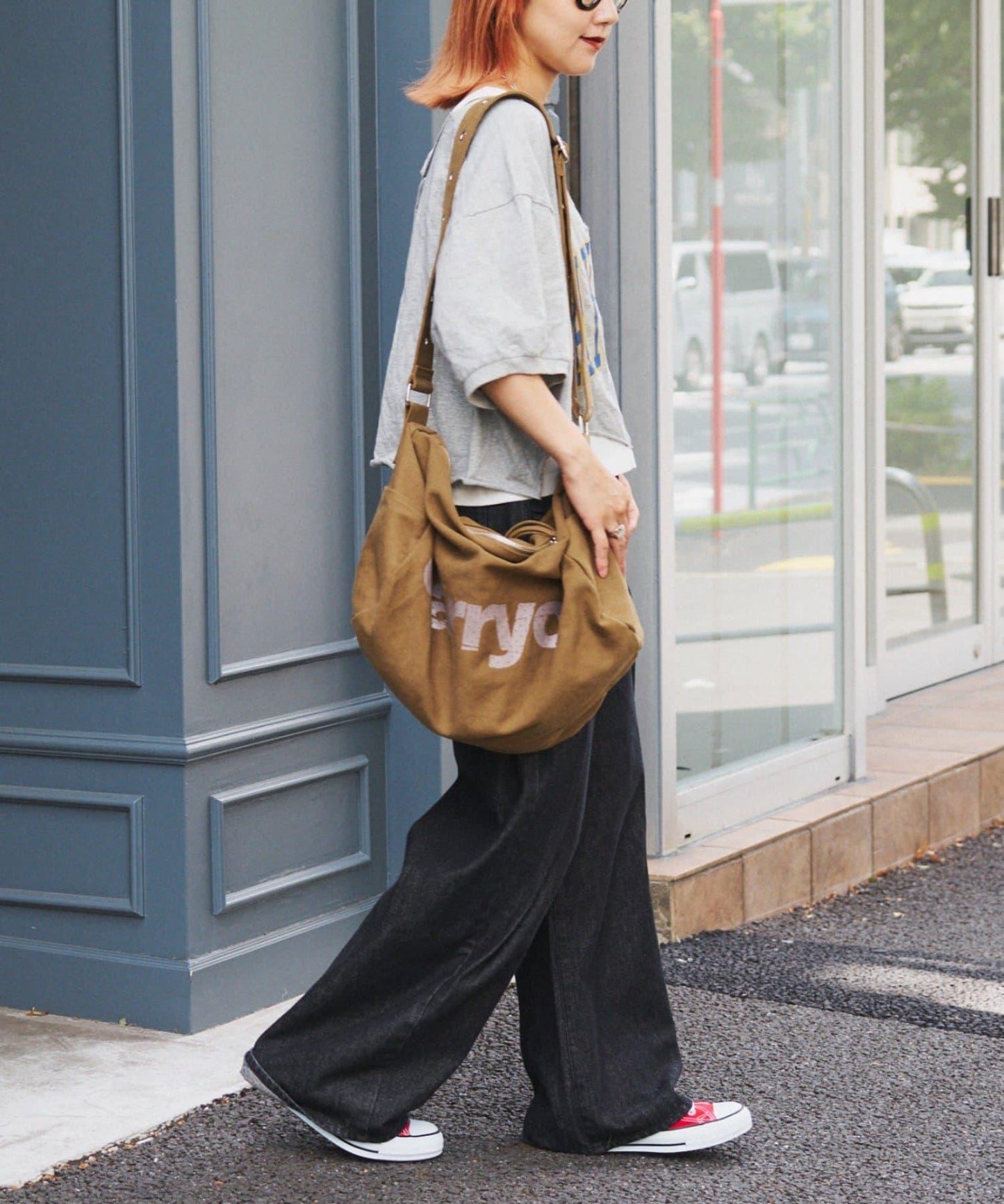 etsinta改良款一字肩五分袖T恤