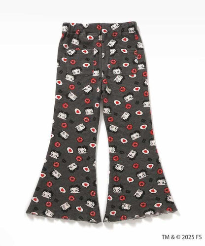 【Betty BoopTM】華夫格喇叭褲