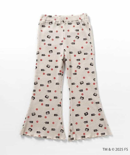 【Betty BoopTM】華夫格喇叭褲