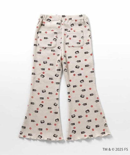 【Betty BoopTM】華夫格喇叭褲