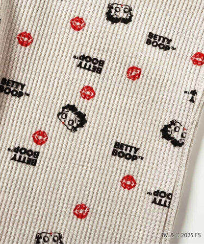 【Betty BoopTM】華夫格喇叭褲