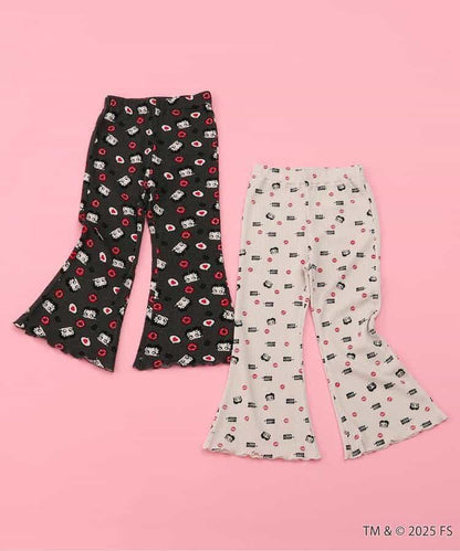 【Betty BoopTM】華夫格喇叭褲