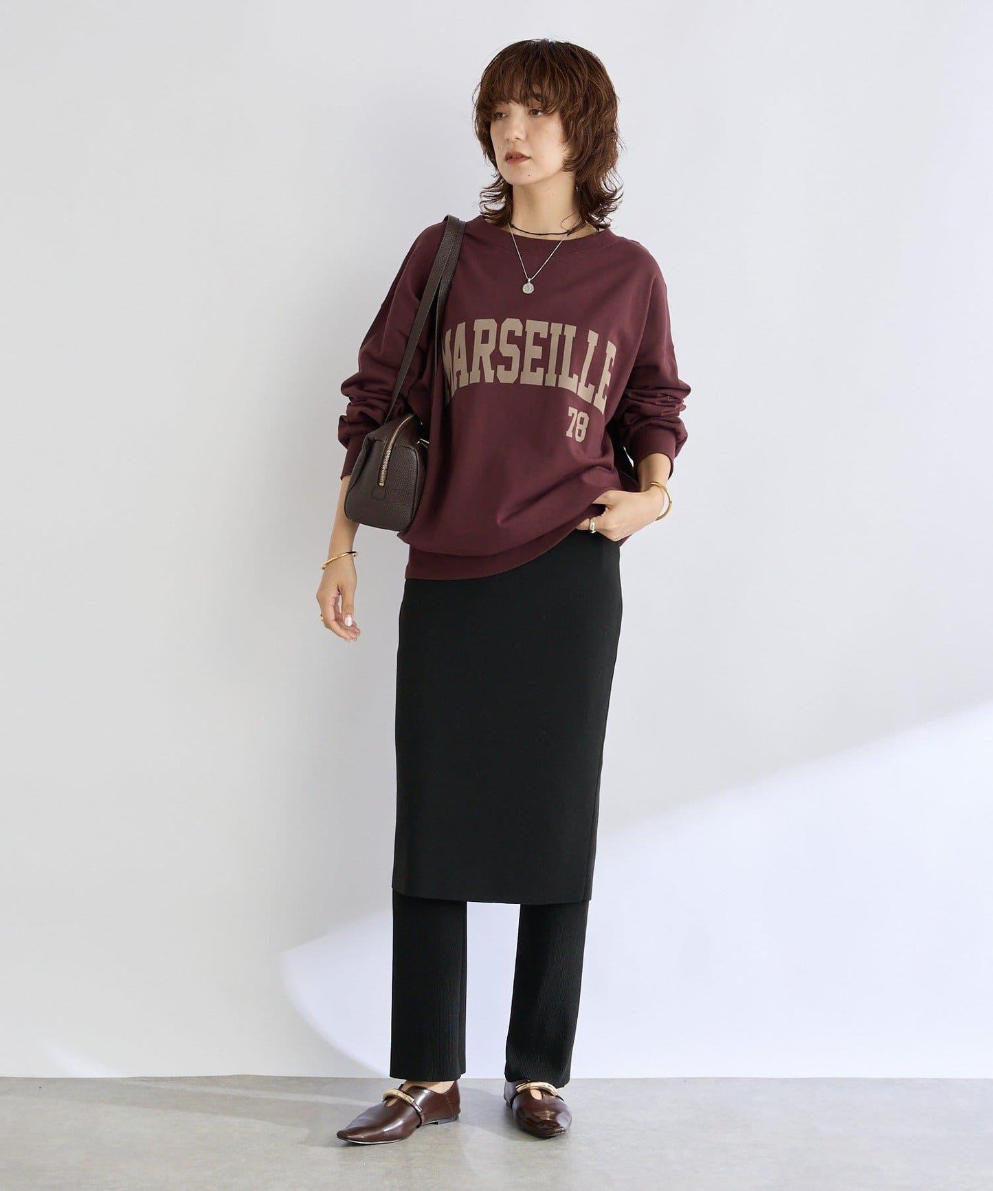 【時尚單品】拼接半身裙針織褲/預計10月下旬發貨