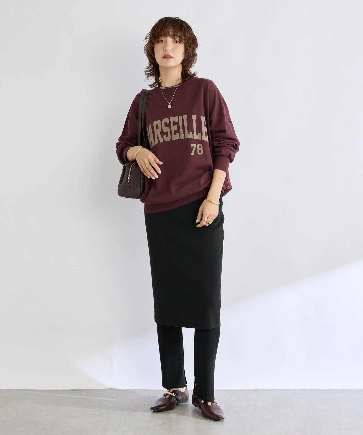 【時尚單品】拼接半身裙針織褲/預計10月下旬發貨