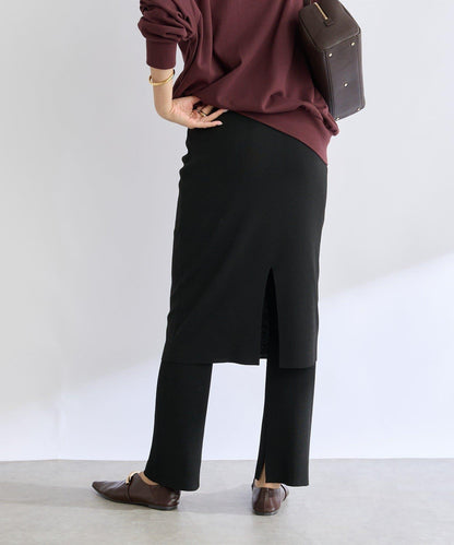 【時尚單品】拼接半身裙針織褲/預計10月下旬發貨