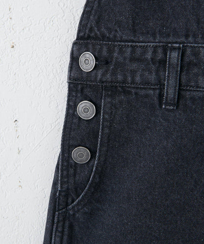 【Discoat】牛仔迷你揹帶裙