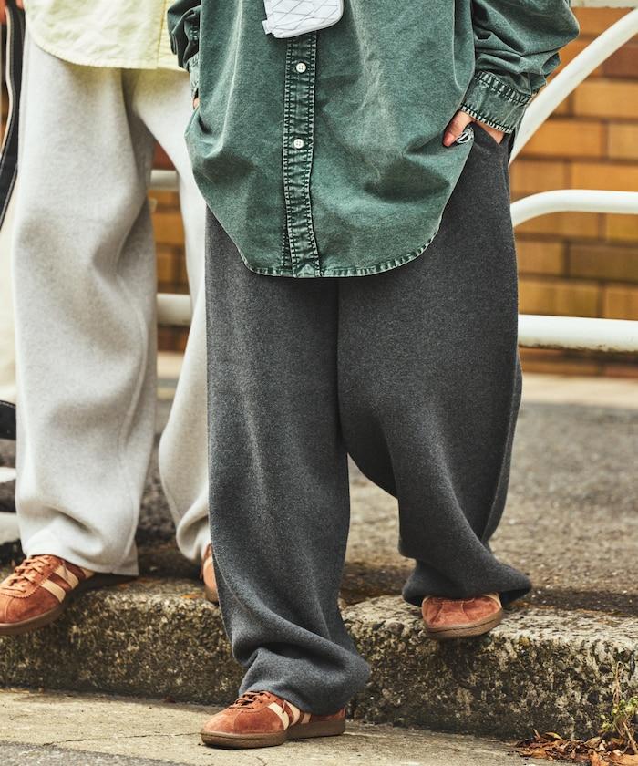 衛衣風格休閒針織長褲