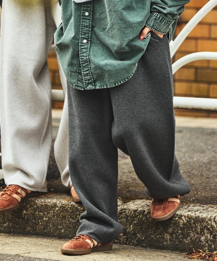 衛衣風格休閒針織長褲