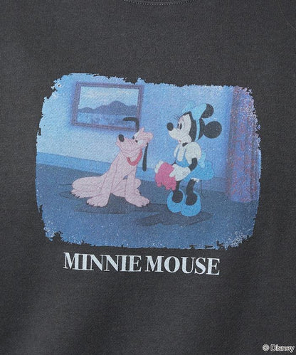 Minnie Mouse/米妮/照片印花圓領衛衣