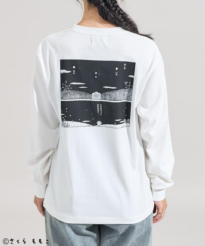 COJI-COJI星空漫畫印花長袖T恤