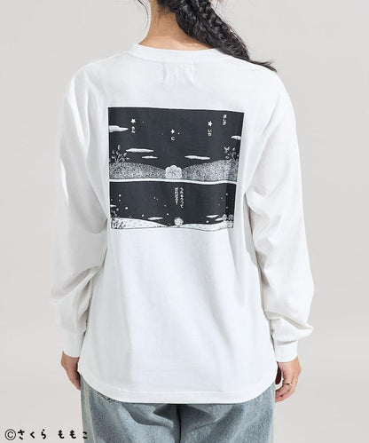 COJI-COJI星空漫畫印花長袖T恤