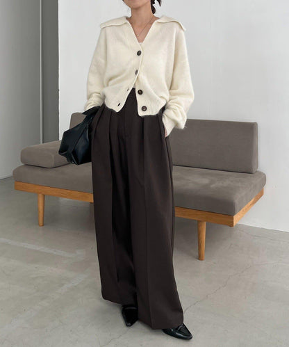 【優質穿著感】WOOL100仿貂絨開衫
