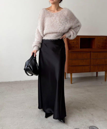 羽毛絨圓領套頭衫