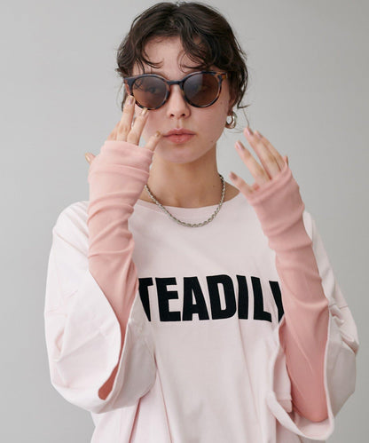 網紗薄紗套頭衫