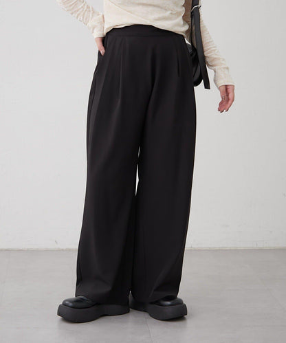 【SET UP對應】雙褶直筒褲