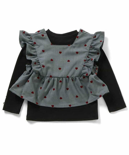 荷葉邊吊帶背心&內搭2件套裝