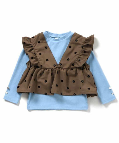 荷葉邊吊帶背心&內搭2件套裝