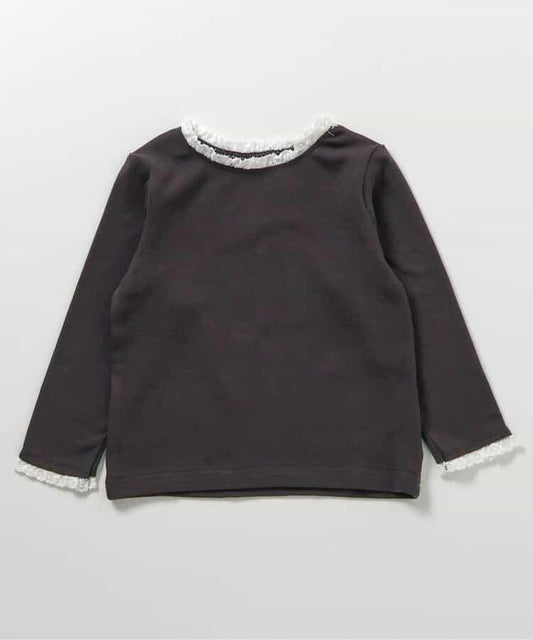 愛心鏤空荷葉邊T恤