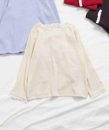 愛心鏤空荷葉邊T恤