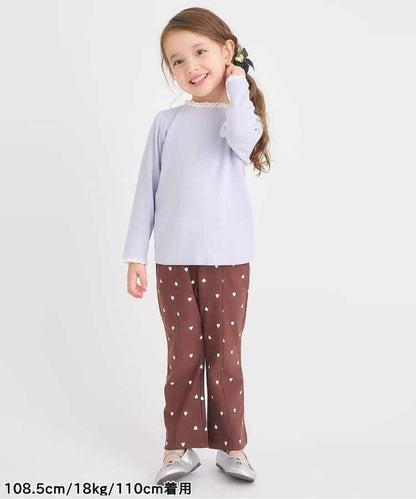 愛心鏤空荷葉邊T恤