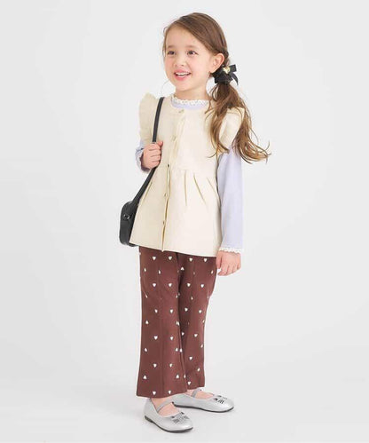 愛心鏤空荷葉邊T恤