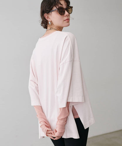 網紗薄紗套頭衫