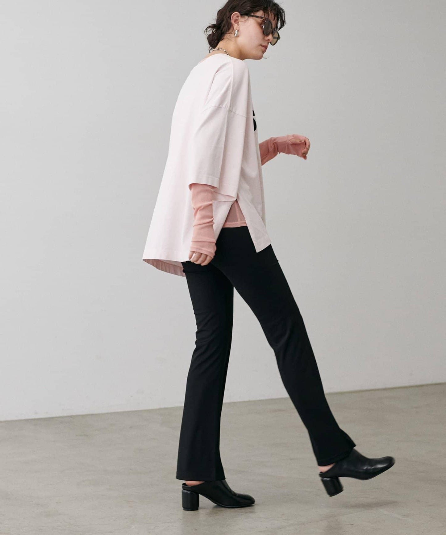 網紗薄紗套頭衫