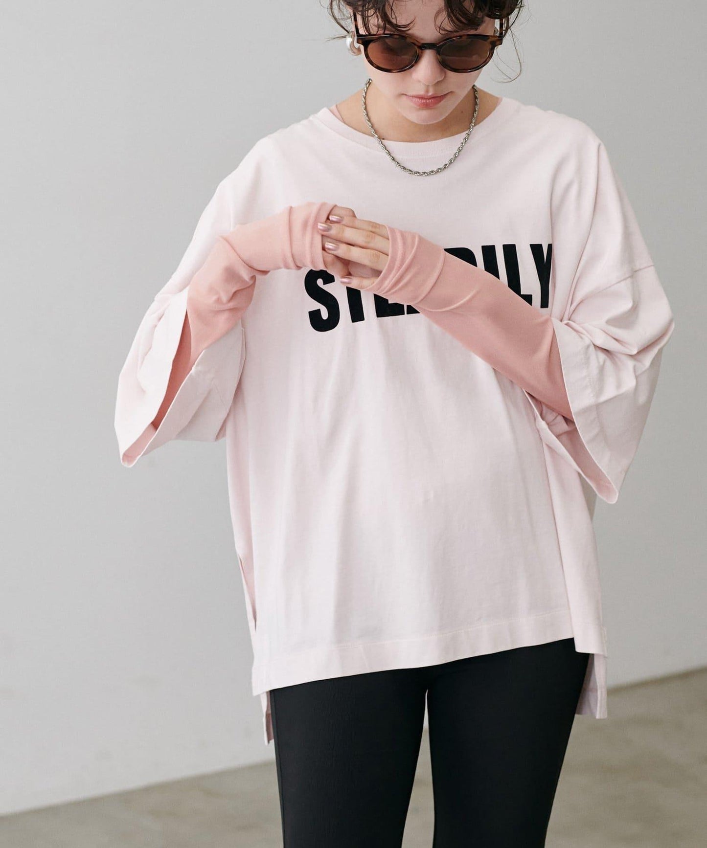 網紗薄紗套頭衫