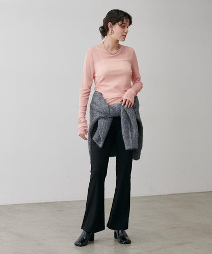 網紗薄紗套頭衫