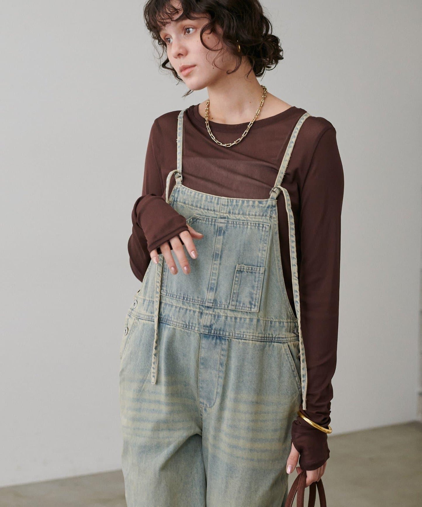 網紗薄紗套頭衫