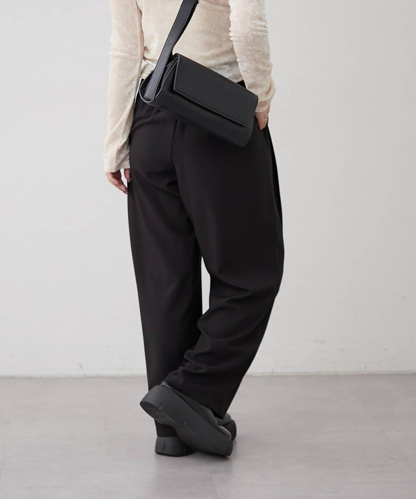 【SET UP對應】雙褶直筒褲