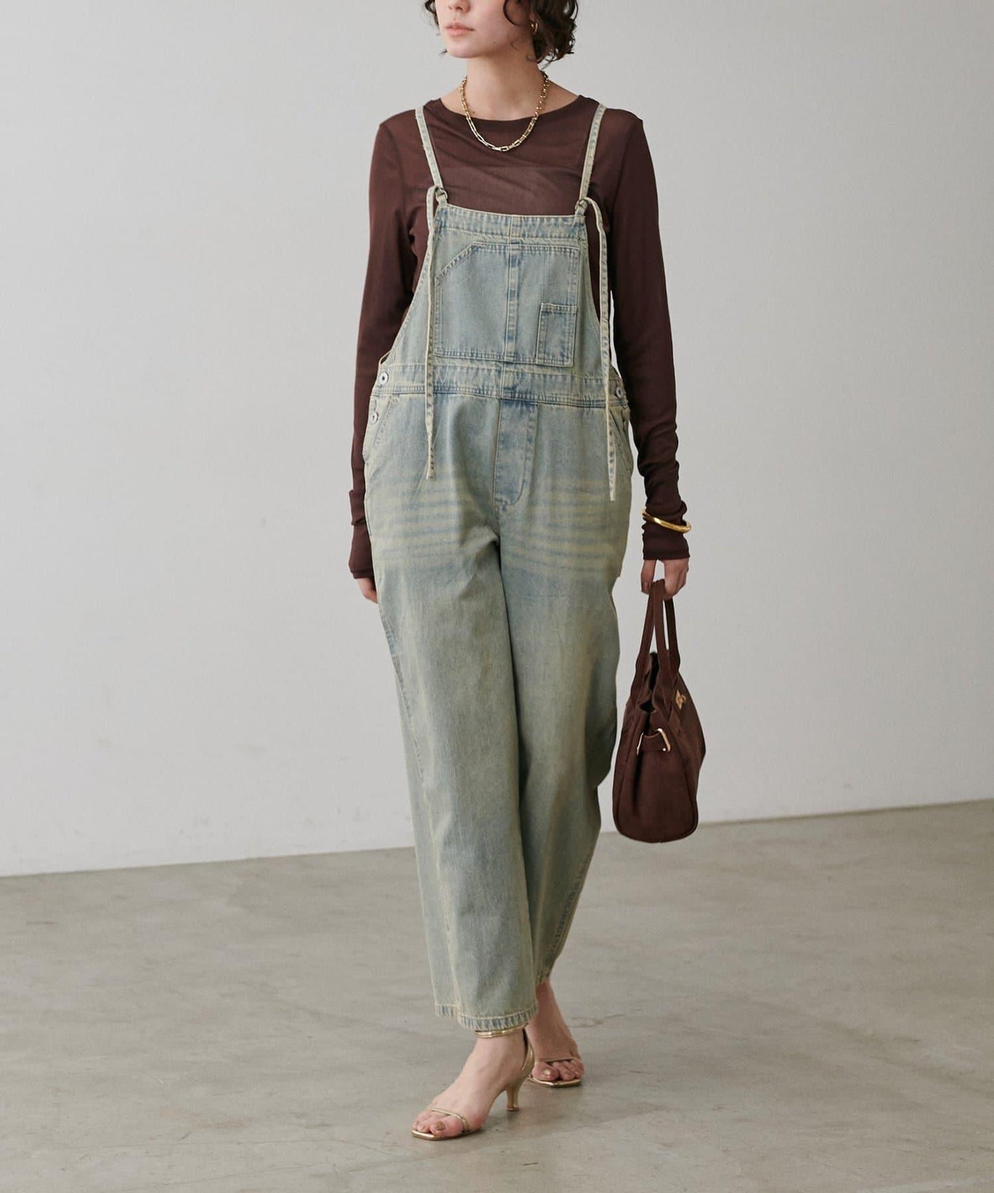 網紗薄紗套頭衫