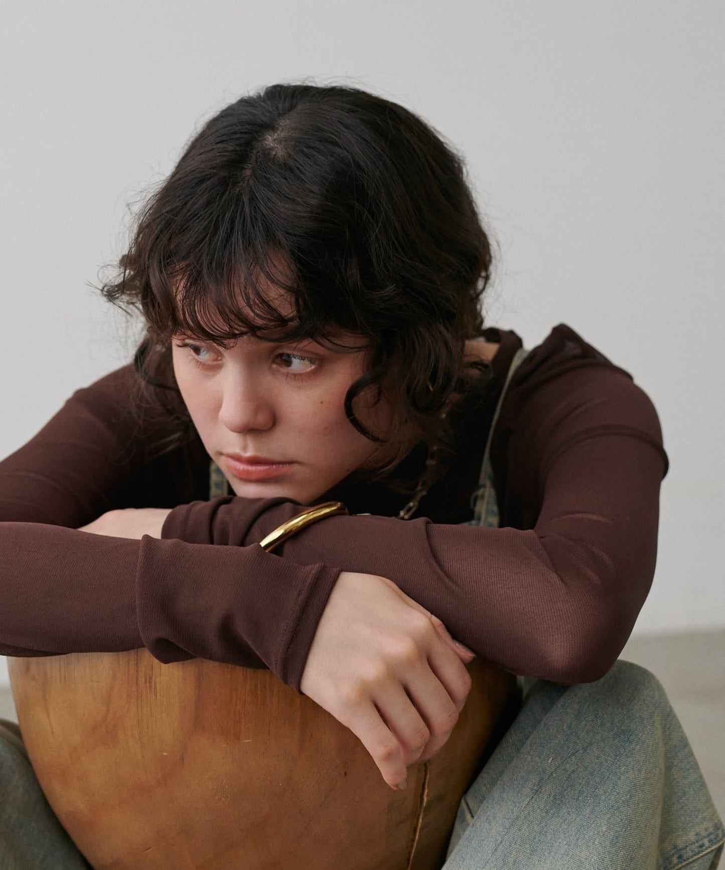 網紗薄紗套頭衫