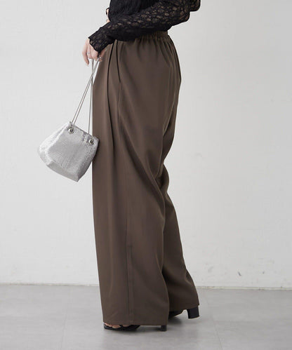 【SET UP對應】雙褶直筒褲