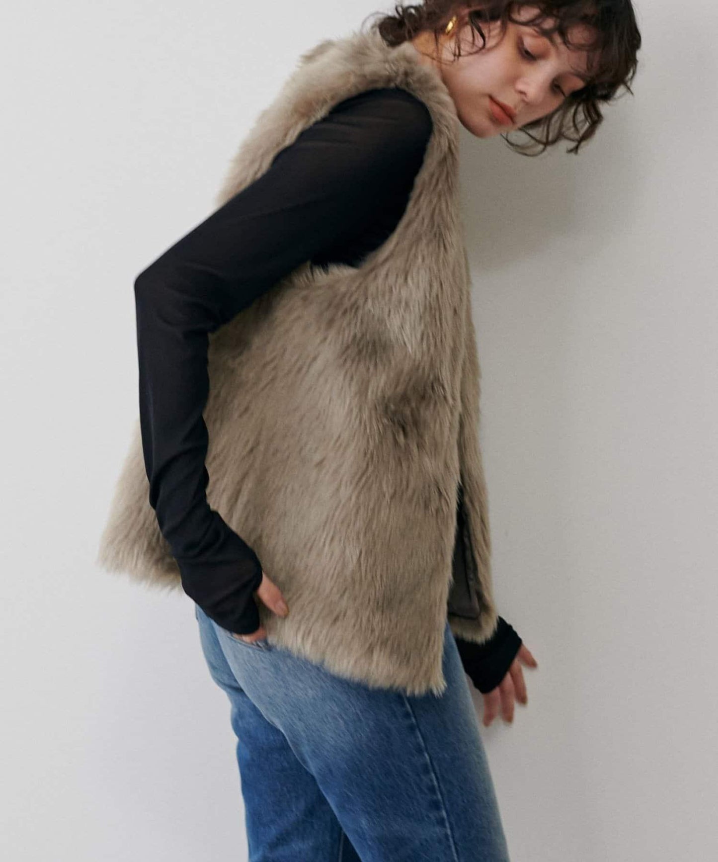 網紗薄紗套頭衫