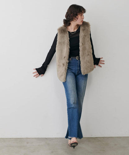 網紗薄紗套頭衫