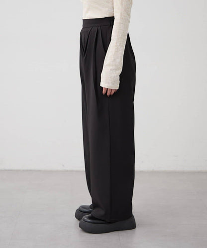 【SET UP對應】雙褶直筒褲