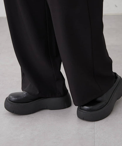 【SET UP對應】雙褶直筒褲