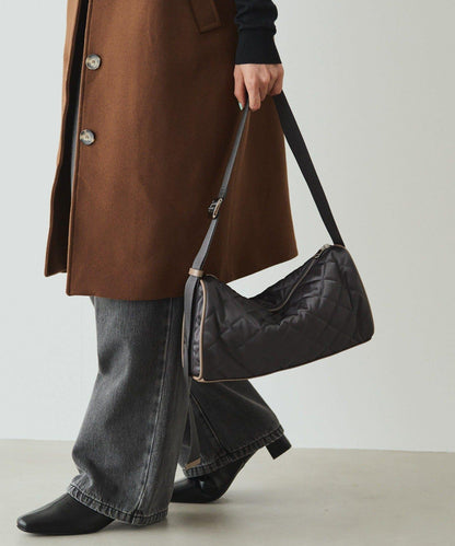 菱格紋迷你單肩包