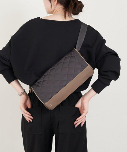 菱格紋迷你單肩包