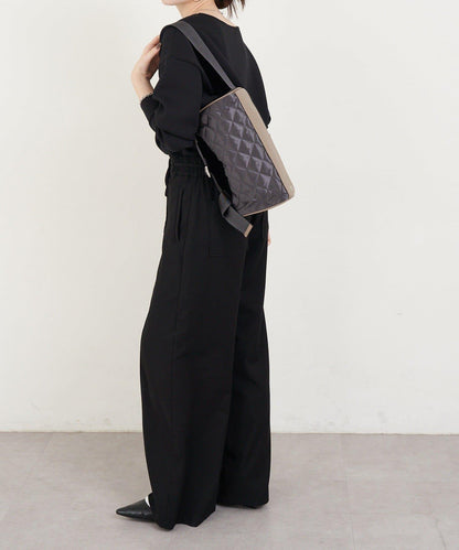 菱格紋迷你單肩包