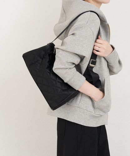 菱格紋迷你單肩包