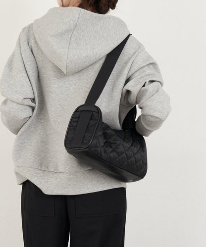 菱格紋迷你單肩包