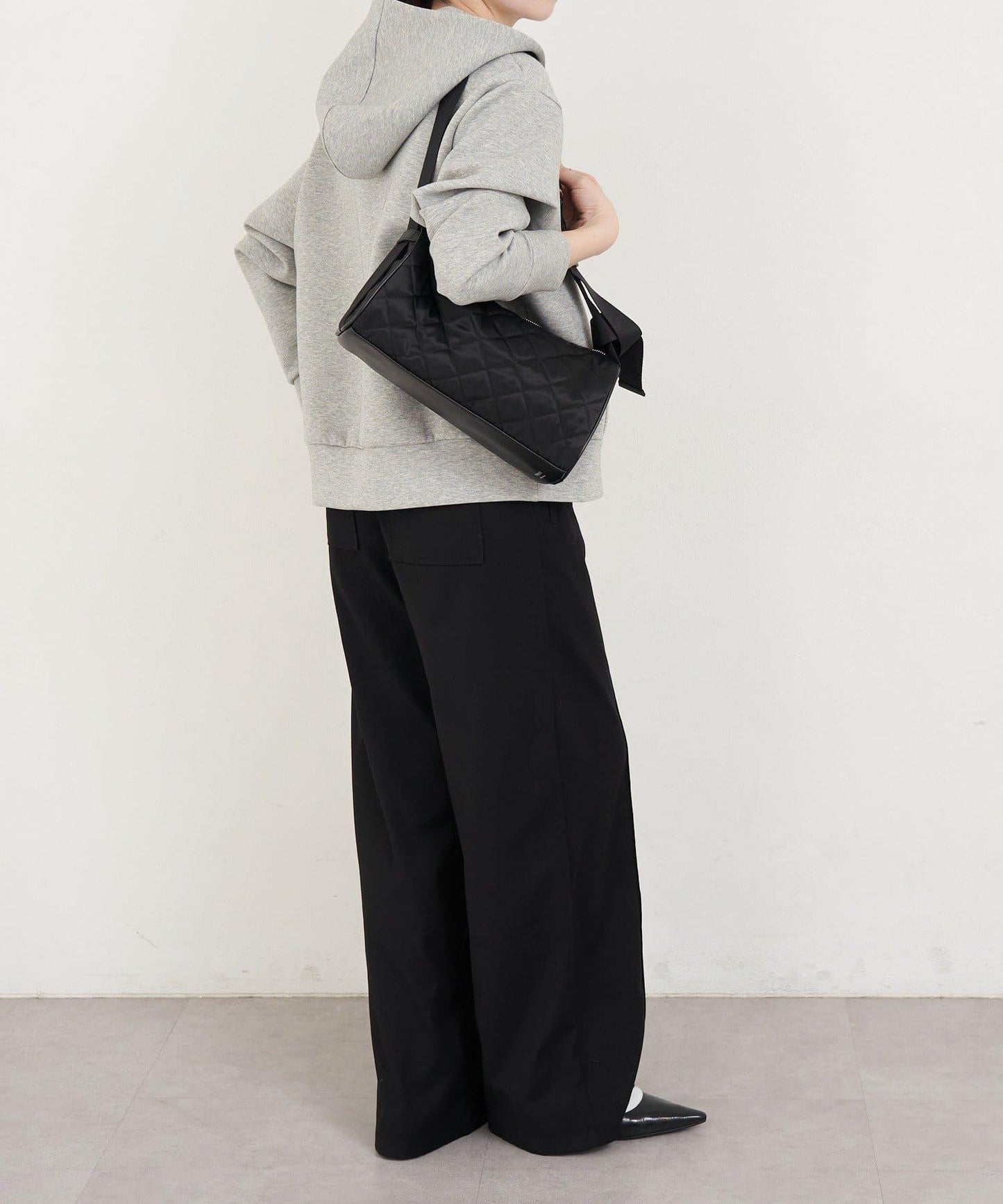 菱格紋迷你單肩包